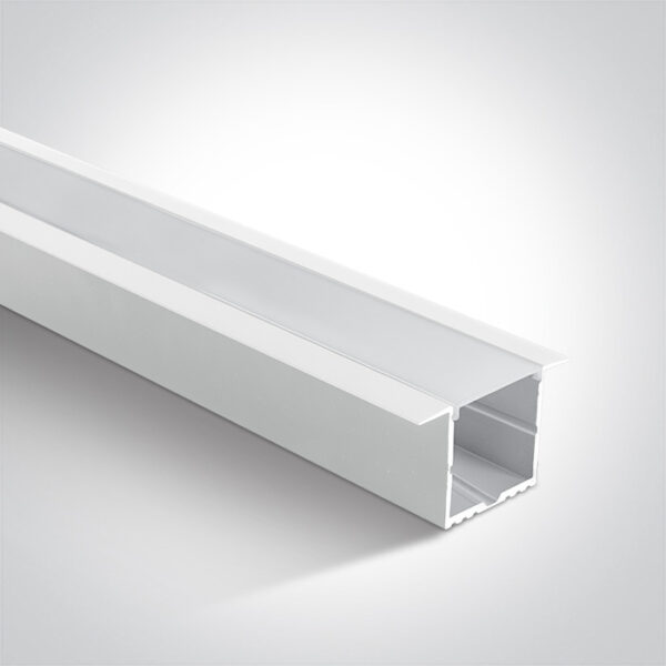 LED įleidžiamas profilis, baltas, 2m