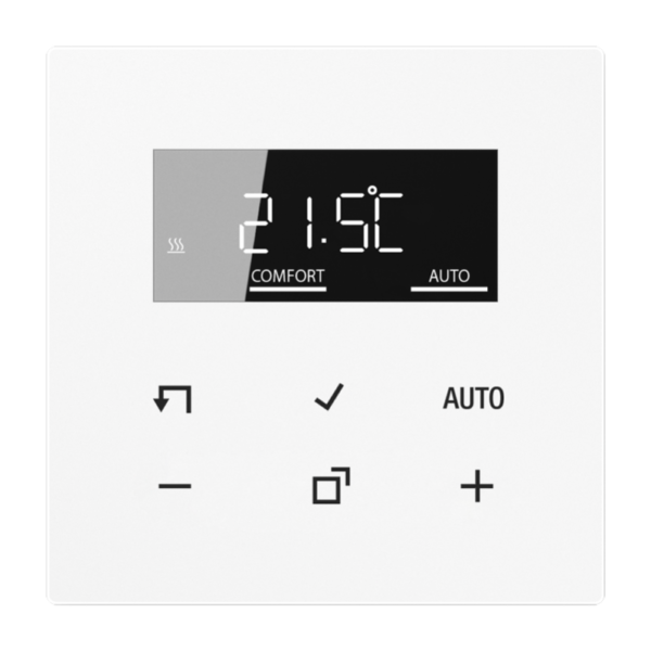 Kambario termostatas su ekranu, programuojamas, baltas