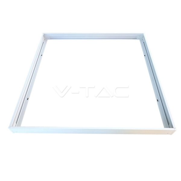 Surenkamas dėklas LED panelėms V-TAC, išoriniam montavimui 595 x 595mm, baltas.