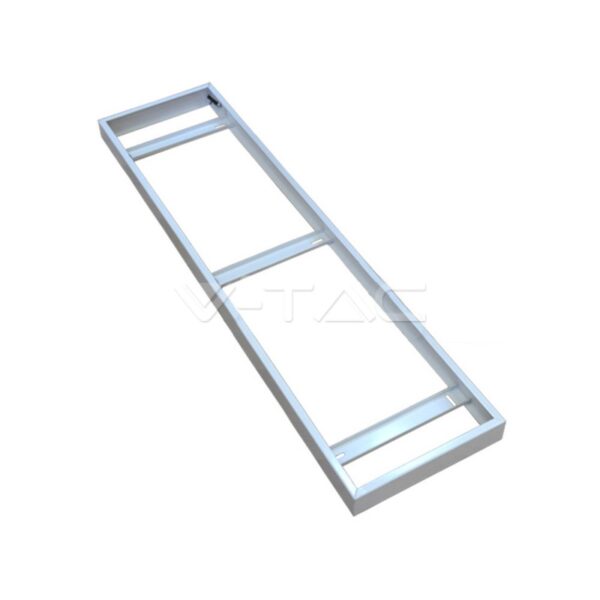 Surenkamas dėklas LED panelėms V-TAC, išoriniam montavimui 295 x 1195 mm, baltas.