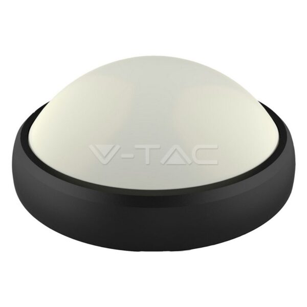12W LED paviršinis šviestuvas V-TAC, ovalo formos, juodas, IP65, 3000K (šiltai balta)