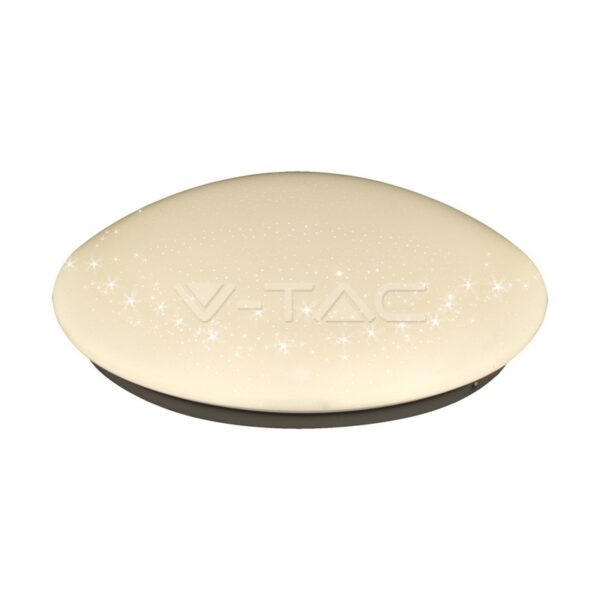 12W LED paviršinis šviestuvas V-TAC, ovalo formos, žvaigždėtas korpusas, 4000K (natūraliai balta)