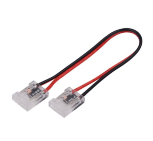 Skaidri jungtis didelio tankio arba 10mm LED COB juostoms, 5A, 0-36V, IP20