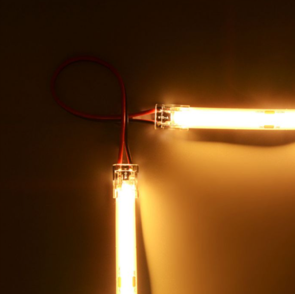 Skaidri jungtis didelio tankio arba 10mm LED COB juostoms, 5A, 0-36V, IP20 - Image 3