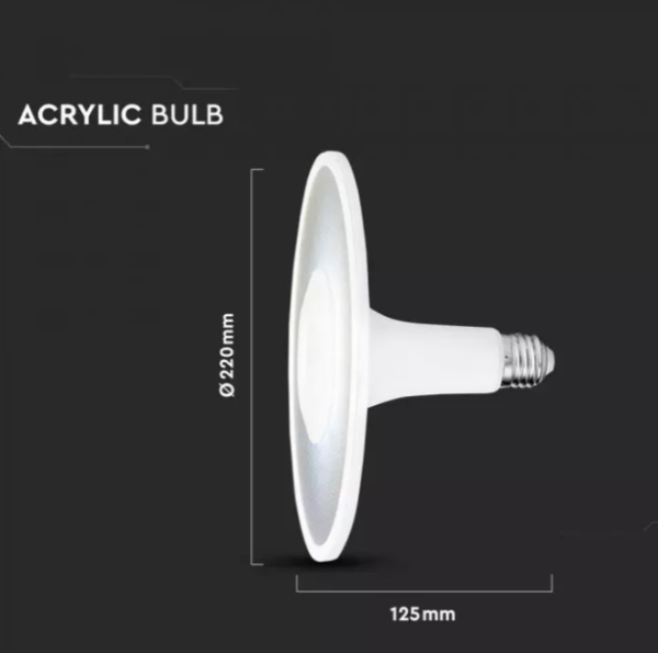 18W LED lemputė V-TAC, 3000K, E27, balta - Image 2