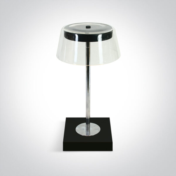 2,5W LED įkraunamas stalo šviestuvas, juodas, 2700K, IP65, dimeriuojamas