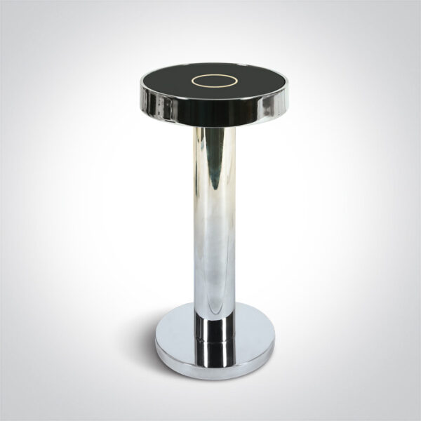 2,5W LED įkraunamas stalo šviestuvas, chromo sp., 2700K, IP65, dimeriuojamas