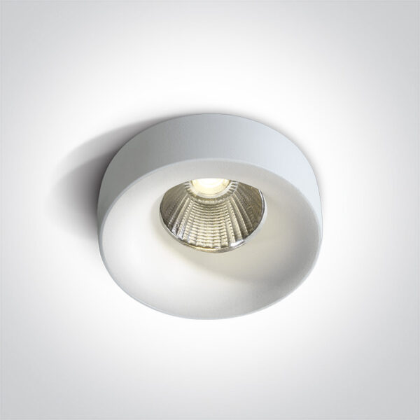 12W LED įleidžiamas šviestuvas, baltas, 3000K