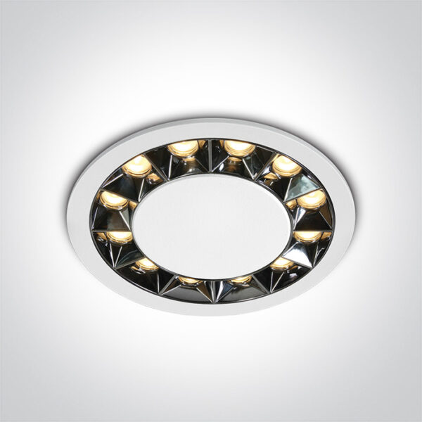 20W LED įleidžiamas šviestuvas, baltas, 3000K