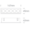 12W LED įleidžiamas šviestuvas, juodas, 3000K - Image 2
