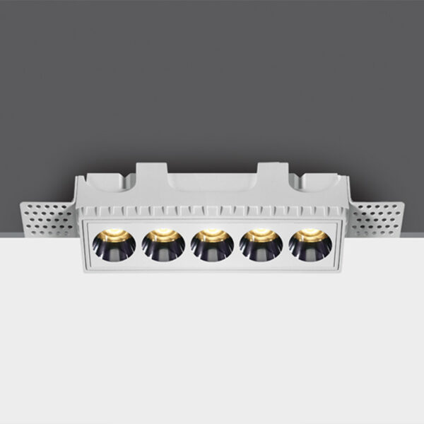 12W LED užglaistomas šviestuvas, baltas, 3000K