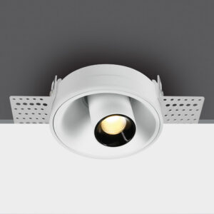 7W LED užglaistomas reguliuojamas šviestuvas, baltas, 3000K