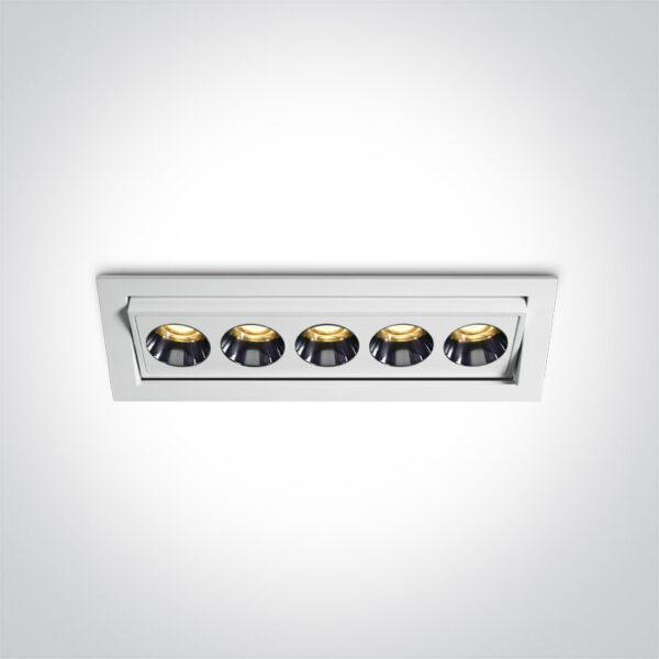 12W LED įleidžiamas šviestuvas, baltas, 3000K