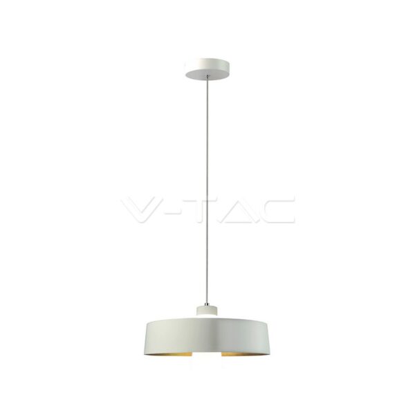 7W pakabinamas LED šviestuvas V-TAC, Ø340, baltas, metalas / akrilas, 4000K (natūraliai balta)