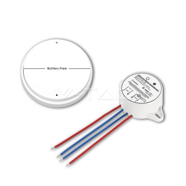 Wifi jungiklis, dviejų klavišų. Naudojamas kartu su produktu LED9028 (mygtuko montavimo pagrindas)