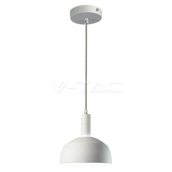 Pakabinamas šviestuvas V-TAC, E14, baltas, plastikas ir aliuminis.