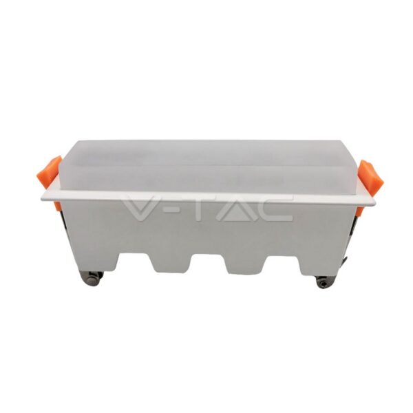 10W įleidžiamas linijinis šviestuvas V-TAC, baltas, 3000K (šiltai balta)