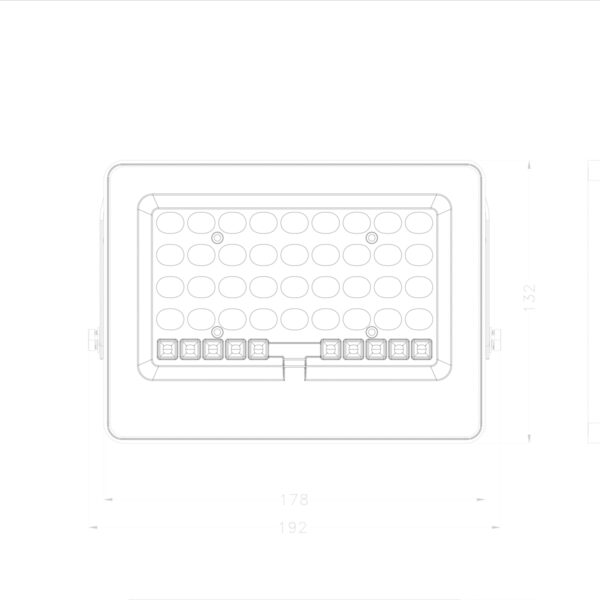100W LED prožektorius su saulės baterija TIARA, pilkas, 4000K - Image 2