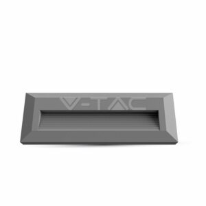3W LED stačiakampio formos šviestuvas, pilkas, IP65, 3000K