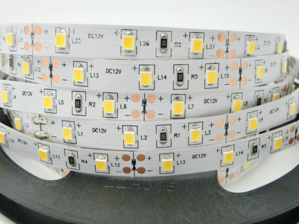 19.2 W/m LED juosta RGB+W LUXSONN, DC24, IP67, 60 LED/m, 6500K (šaltai balta)