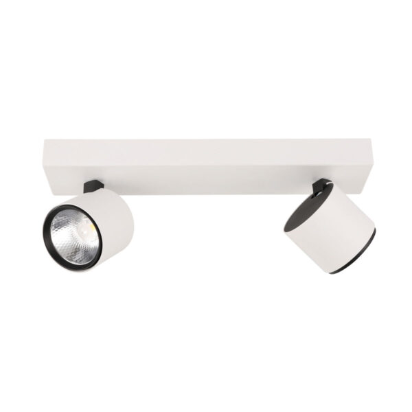 10W LED paviršinis akcentinis lubų šviestuvas BONIVA, baltos/juodos sp., 3000K