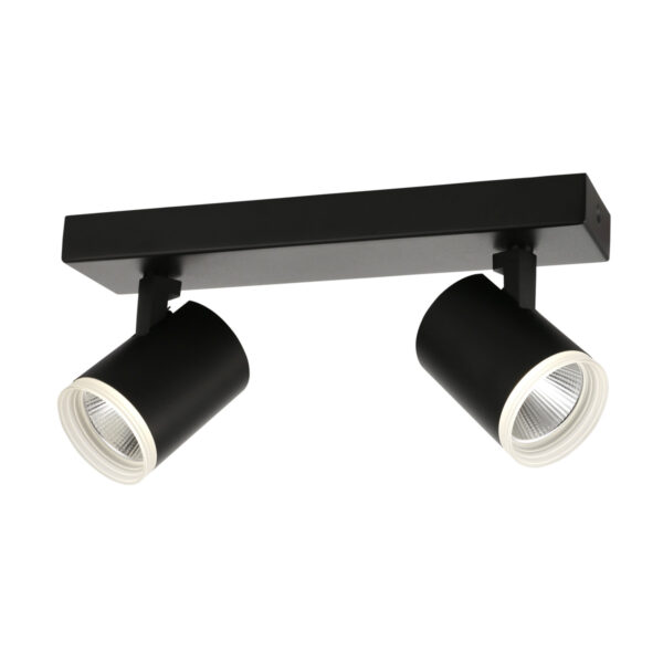 10W LED paviršinis akcentinis lubų šviestuvas HELVIA, juodas, 4000K