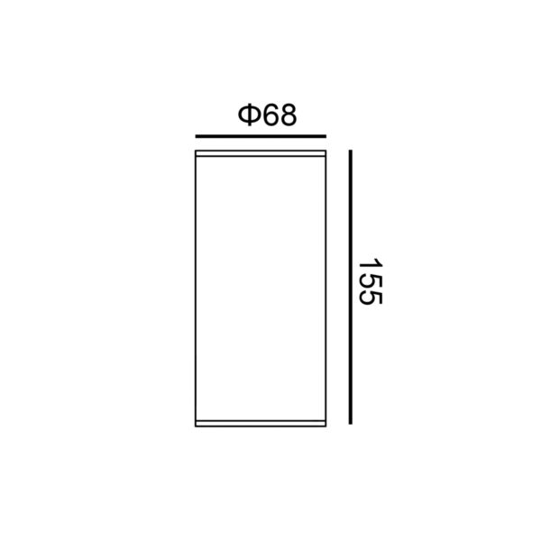 10W LED paviršinis fasado šviestuvas RIMA 4K, juodas, 4000K - Image 2
