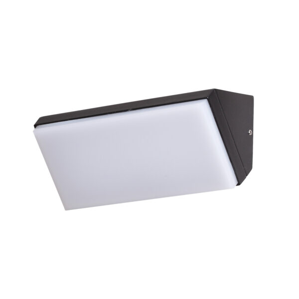 10W LED sieninis fasado šviestuvas NAVE 3K, juodas, 3000K