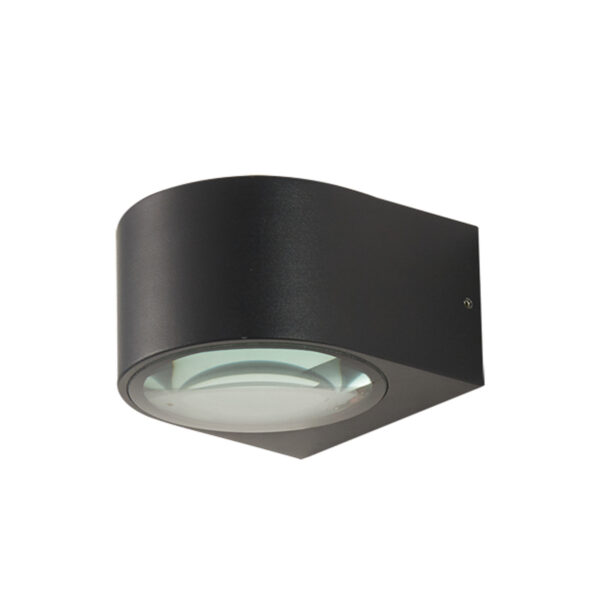 10W LED sieninis fasado šviestuvas PESARO 3K, juodas, 3000K