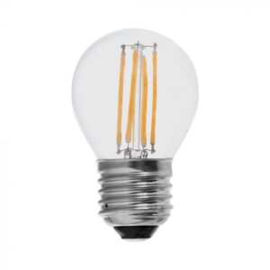 4W LED filamentinė lemputė, E27, G45, 6500K