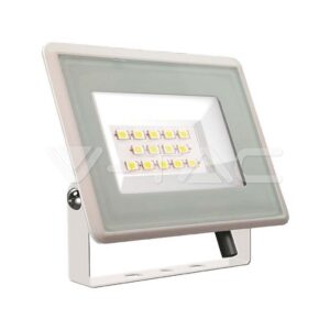10W LED prožektorius, baltu korpusu, 4000K