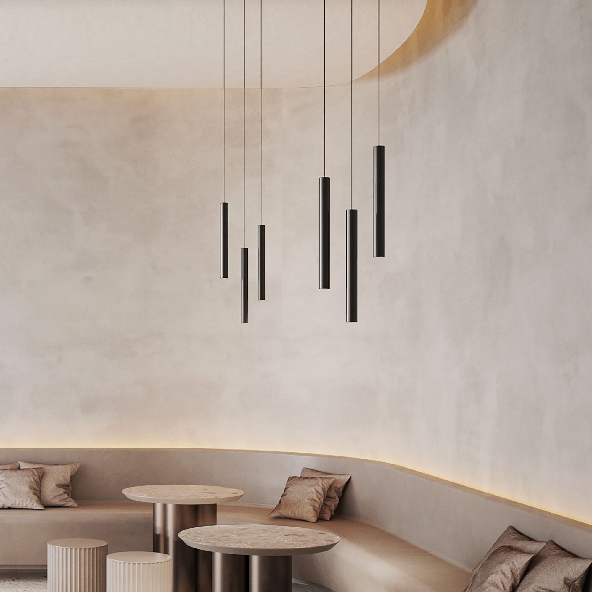 12W LED pakabinamas šviestuvas EGO, juodas, 3000K, dimeriuojamas - Image 2