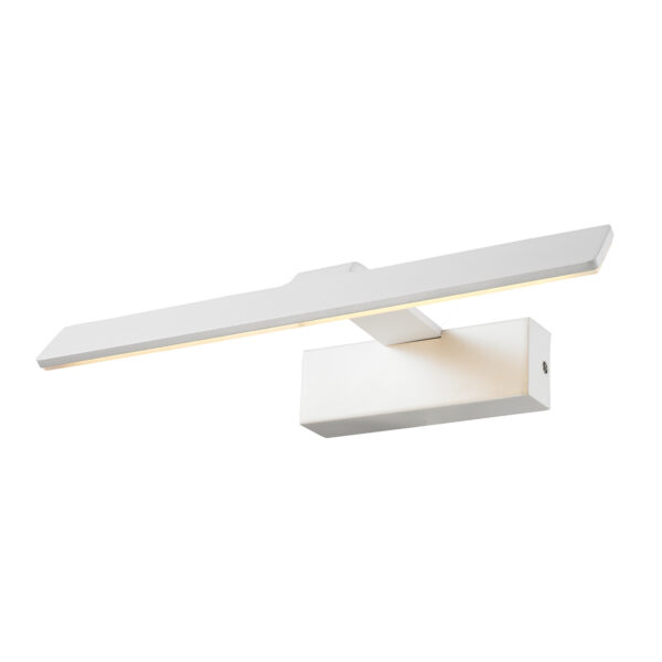 12W LED sieninis veidrodžio šviestuvas CORTO, baltas, 3000K