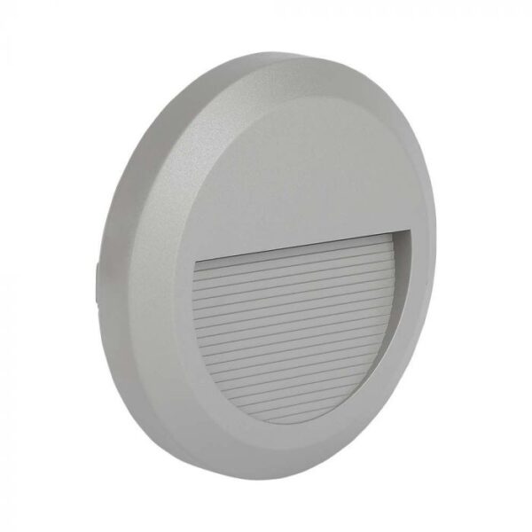 2W LED paviršinis šviestuvas, pilkas, 3000K, IP65