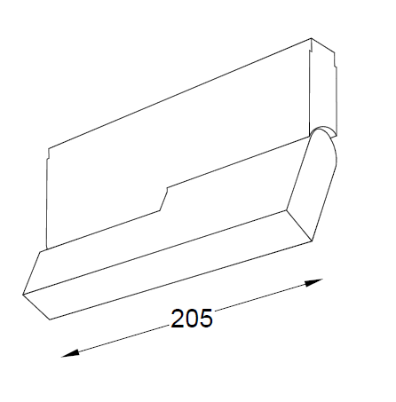 7W INSIGHT PLX FLEXX šviestuvas į magnetines sistemas, 680lm, juodas, DALI - Image 2