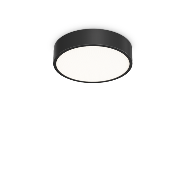 13W LED plafonas RAY, juodas, 3000/4000K, IP44