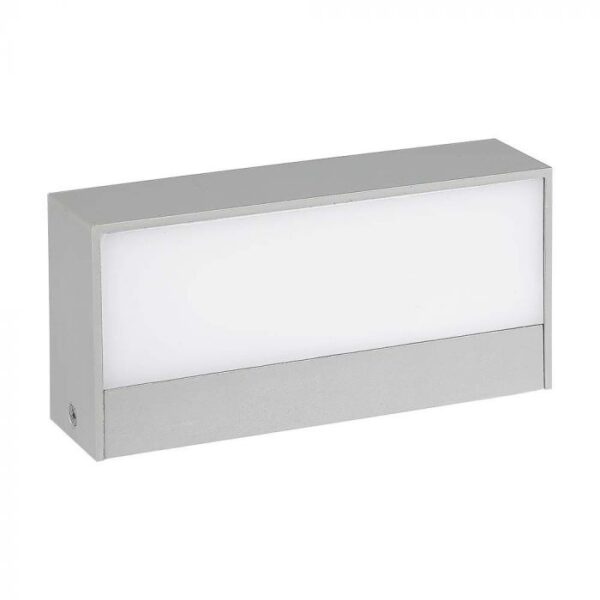 9W LED sieninis šviestuvas, pilku korpusu, 4000K, IP65