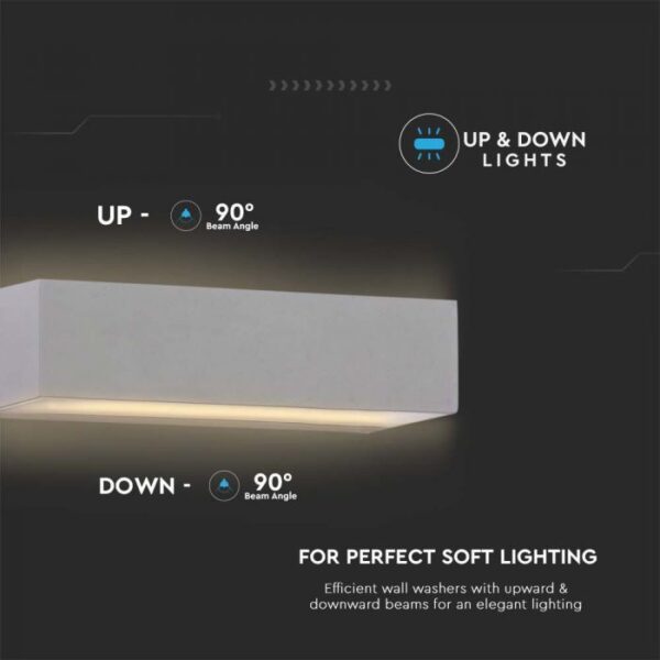 9W LED sieninis šviestuvas, pilku korpusu, 4000K, IP65 - Image 3