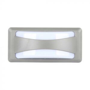 12W LED sieninis šviestuvas, pilku korpusu, 4000K, IP65