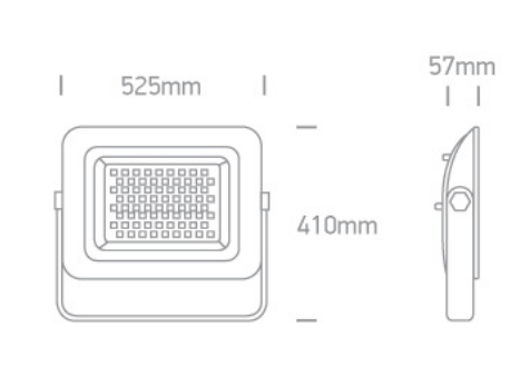 250W AC LED prožektorius su reguliuojamu laikikliu, 6000K, IP65, 7028CF/B/D - Image 2
