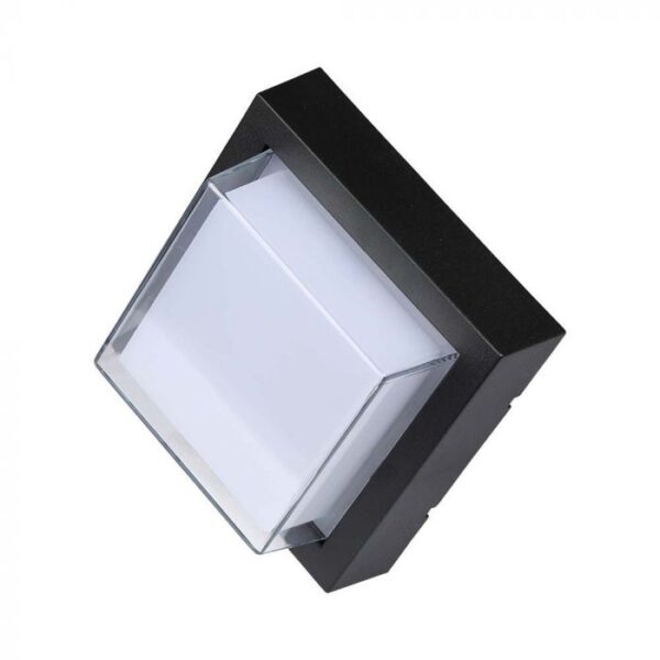 7W LED sieninis šviestuvas, juodas, 3000K, IP65