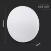 15W LED paviršinis šviestuvas, baltas, 3000K, IP44 - Image 2