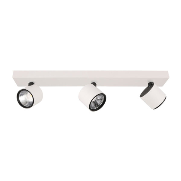 15W LED paviršinis akcentinis lubų šviestuvas BONIVA, baltos/juodos sp., 3000K