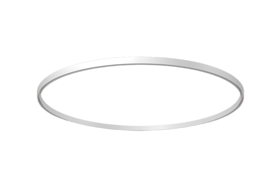 Paviršinis/pakabinamas magnetinės sistemos bėgelis INSIGHT R, baltas, 2m skersmuo