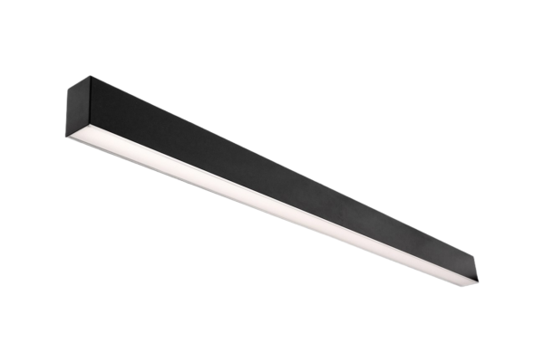14W pakabinamas linijinis šviestuvas X-LINE SLIM L-DOWN LED COMPACT, juodas, 3000K, IP40