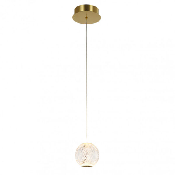 4,2W LED pakabinamas šviestuvas ROSARIO, aukso sp., 3200K
