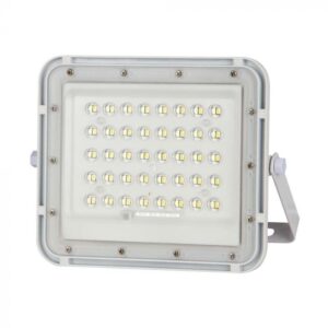 6W LED prožektorius su saulės baterija, baltas, 6400K