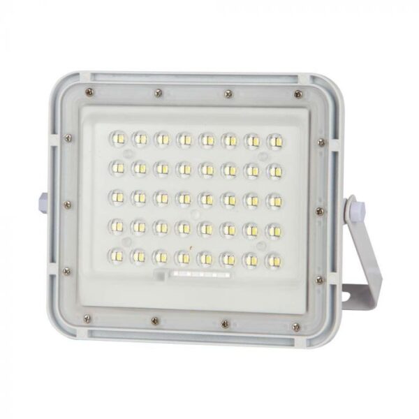 10W LED prožektorius su saulės baterija, baltas, 4000K