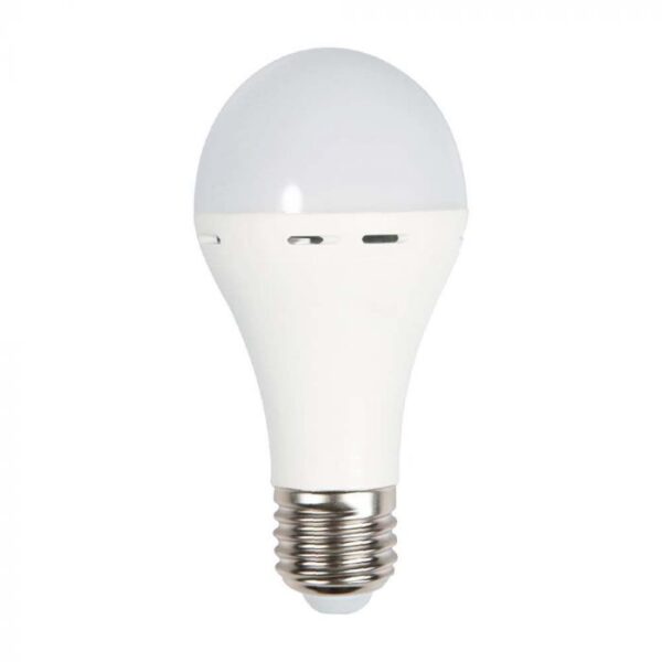9W LED lemputė, E27, su baterija, 4000K
