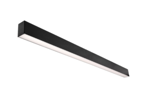 8,64W linijinis pakabinamas šviestuvas X-LINE SLIM UP&DOWN, juodas, 4000K, IP40, kairysis prijungimas
